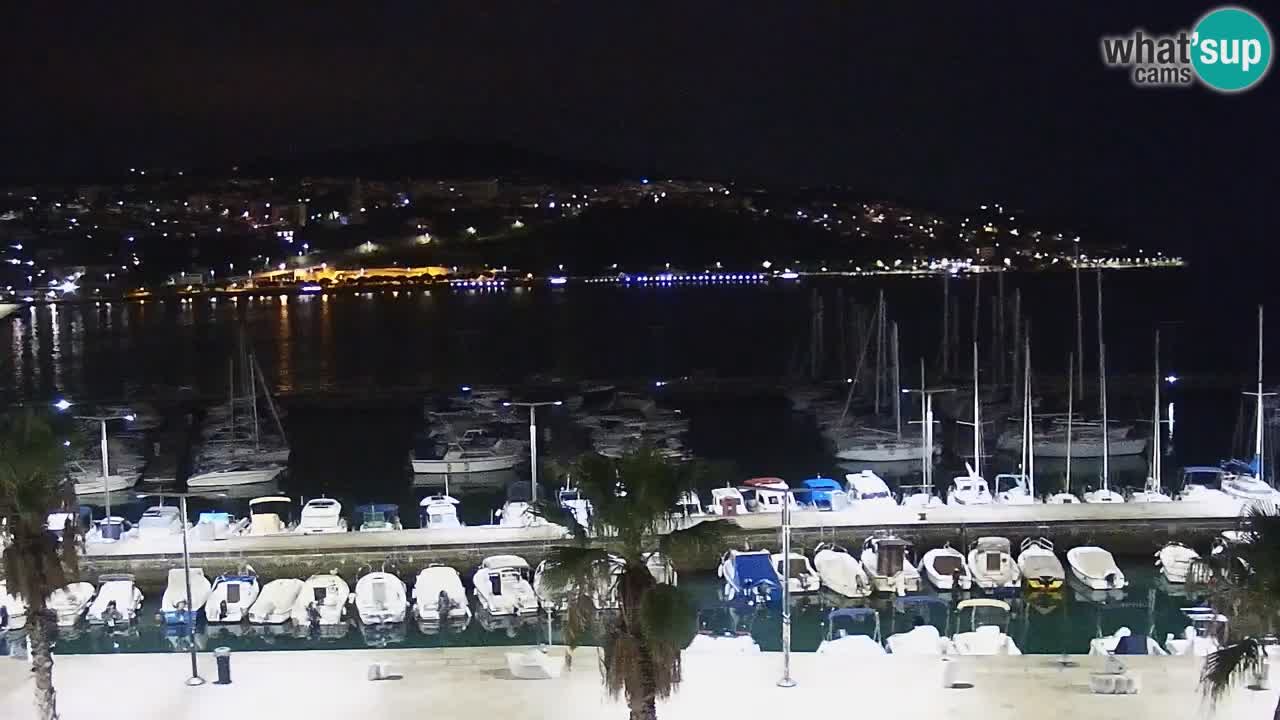 Spletna kamera Koper – Panorama na marino in promenado s Hotela Grand Koper