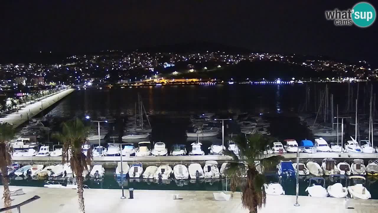 Camera en vivo Koper – puerto deportivo y paseo marítimo desde el Hotel Grand Koper