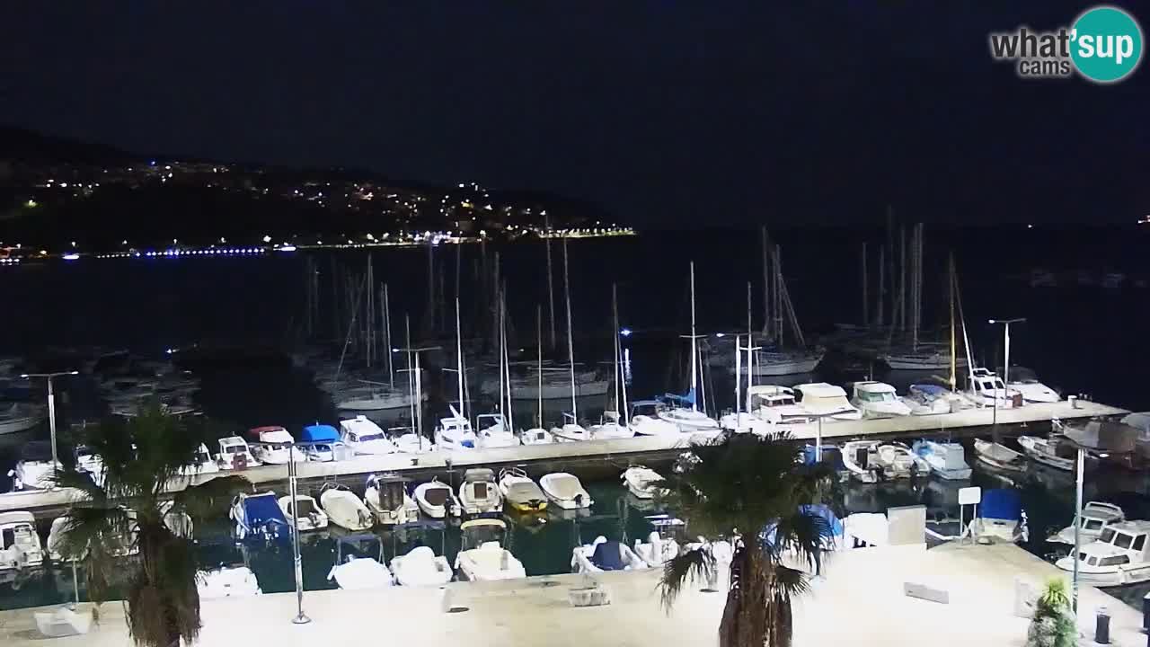 Webcam Koper – Panorama of the marina and promenade from the Grand Hotel Koper