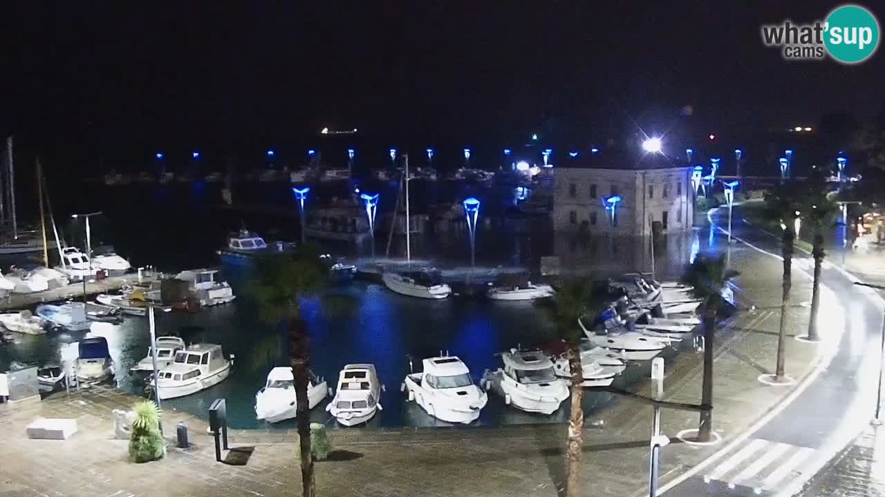 Webcam en direct du port de Koper – port de croisière et de fret – Slovénie