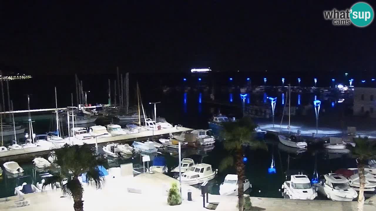 Webcam Koper – Panorama de la marina et de la promenade depuis le Grand Hotel Koper