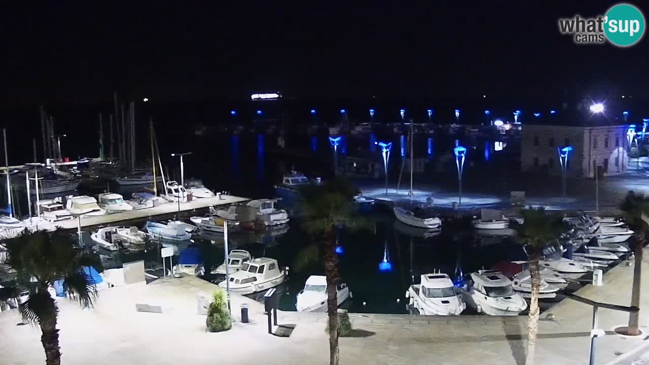 Webcam Capodistria – marina e lungo mare dall’Hotel Grand Koper