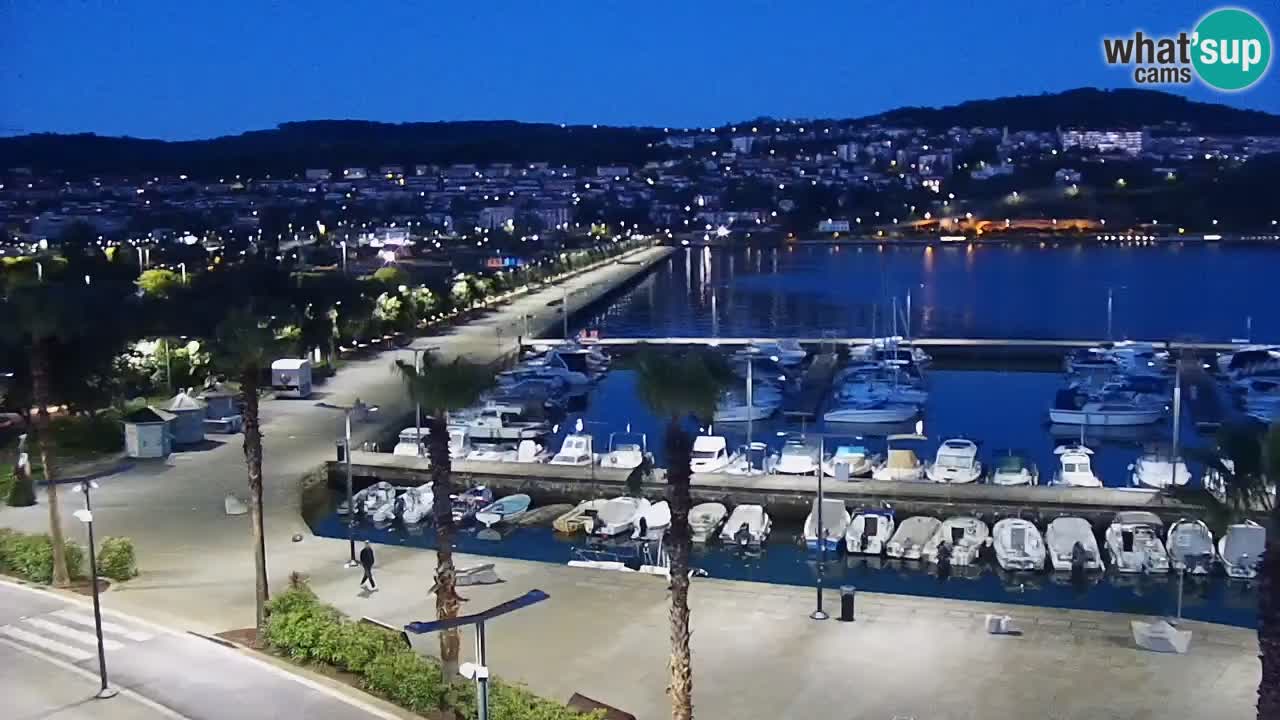 Webcam Capodistria – marina e lungo mare dall’Hotel Grand Koper