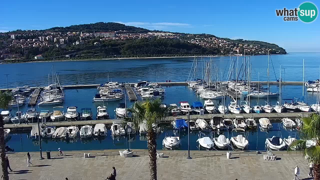 Webcam en direct du port de Koper – port de croisière et de fret – Slovénie