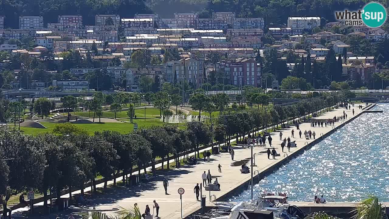 Spletna kamera Koper – Panorama na marino in promenado s Hotela Grand Koper