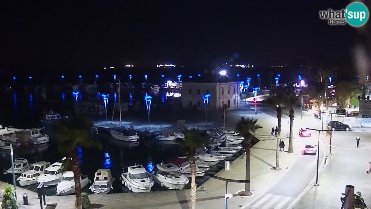 Webcam Koper – Panorama of the marina and promenade from the Grand Hotel Koper