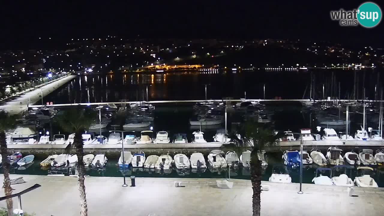 Camera en vivo Koper – puerto deportivo y paseo marítimo desde el Hotel Grand Koper