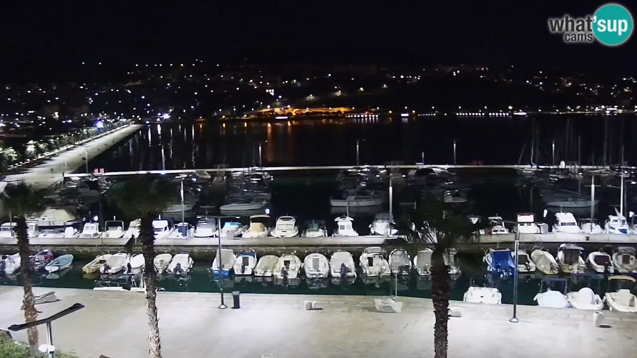 Spletna kamera Koper – Panorama na marino in promenado s Hotela Grand Koper