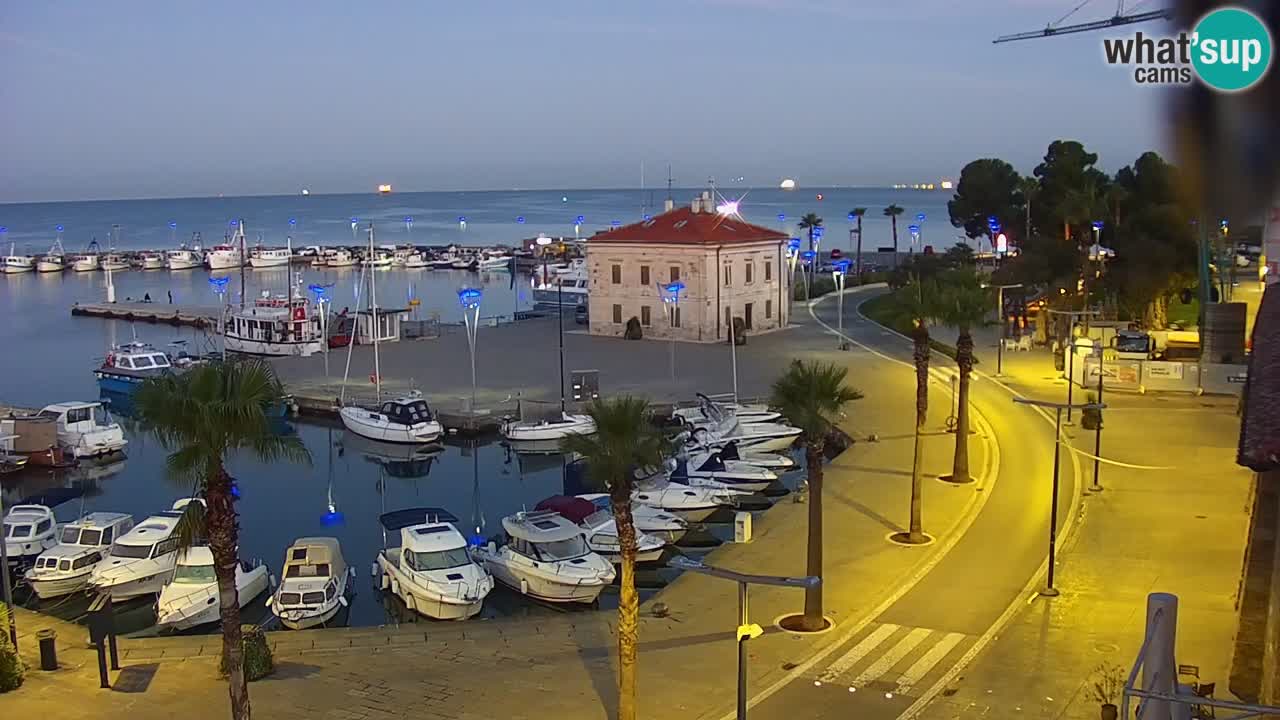 Webcam Capodistria – marina e lungo mare dall’Hotel Grand Koper