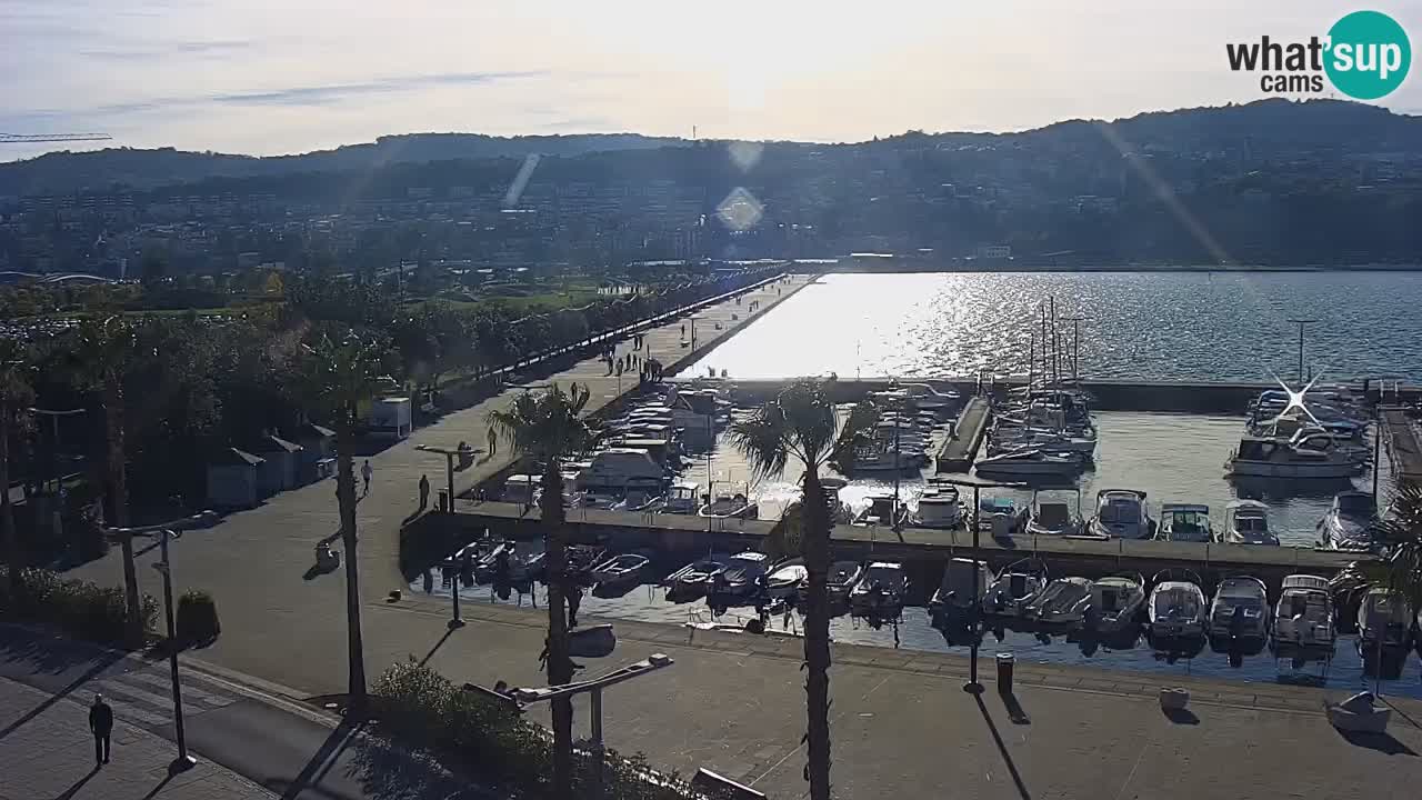 Webcam Capodistria – marina e lungo mare dall’Hotel Grand Koper