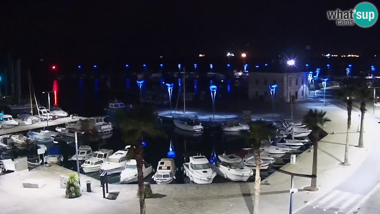 Webcam Koper – Panorama de la marina et de la promenade depuis le Grand Hotel Koper