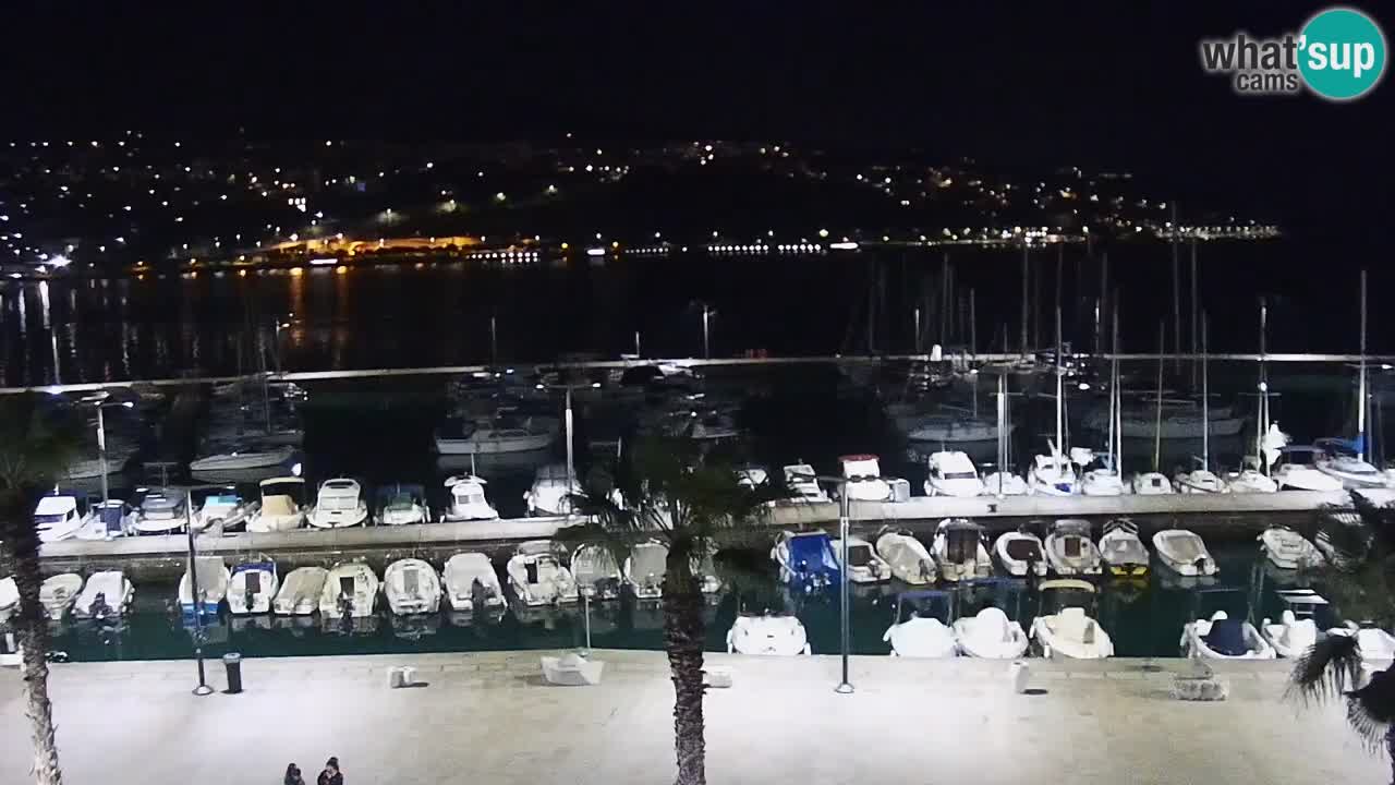 Spletna kamera Koper – Panorama na marino in promenado s Hotela Grand Koper