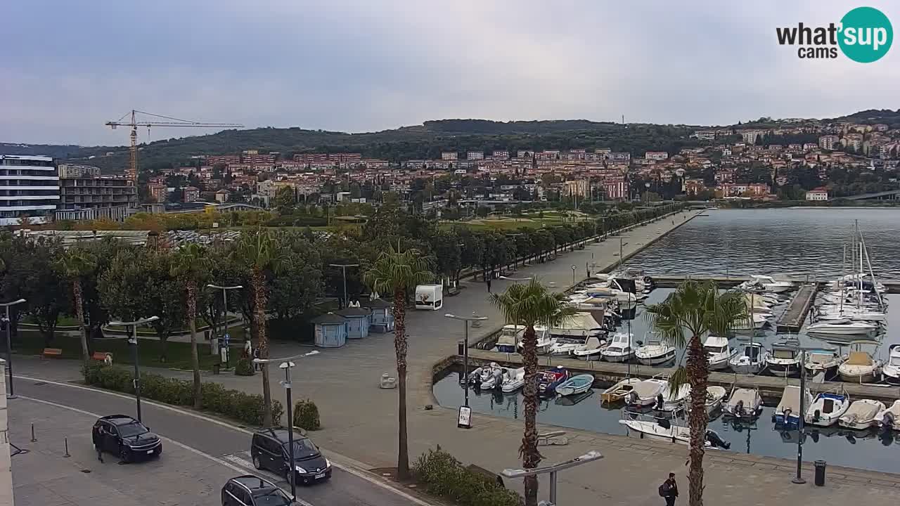 Luka Kopar uživo web kamera – Turistički terminal i teretna luka – Slovenija