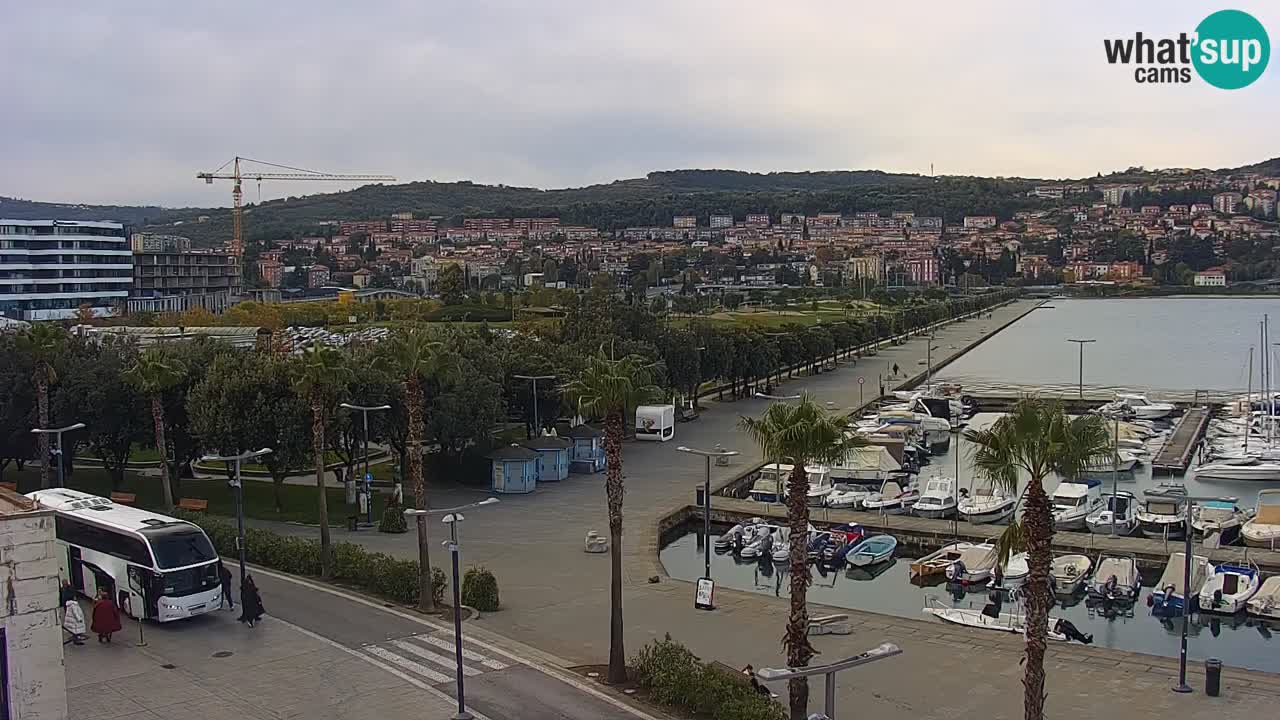 Il porto di Koper – Capodistria live webcam – porto crociere e mercantile – Slovenia