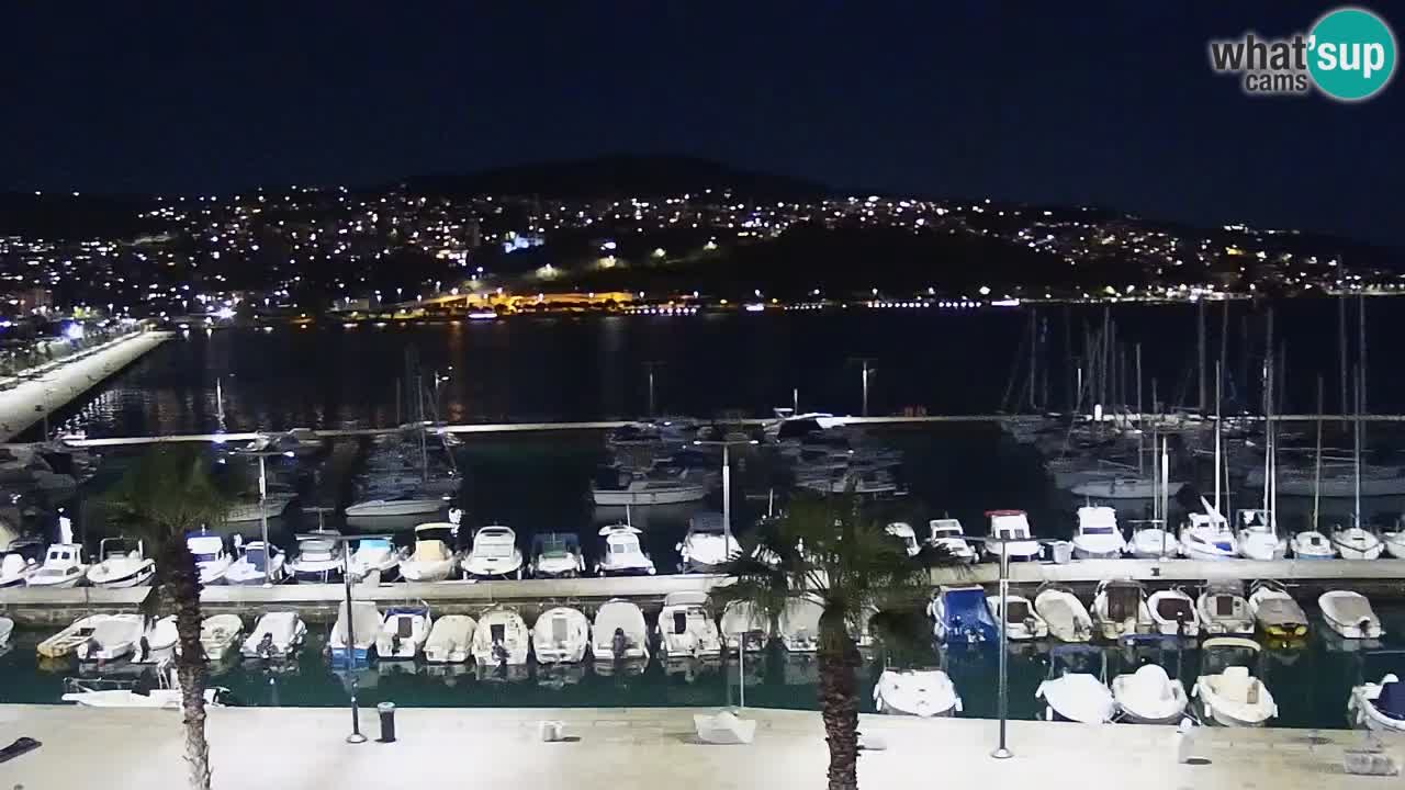 Camera en vivo Koper – puerto deportivo y paseo marítimo desde el Hotel Grand Koper