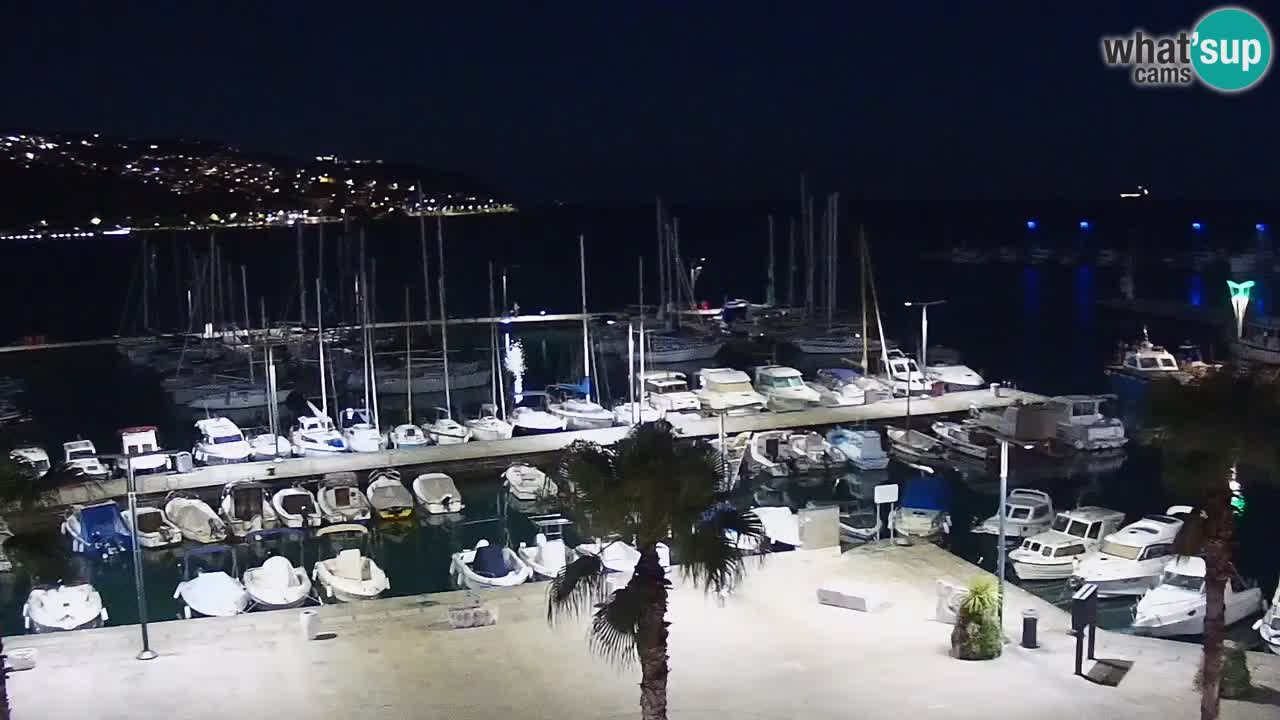 Camera en vivo Koper – puerto deportivo y paseo marítimo desde el Hotel Grand Koper