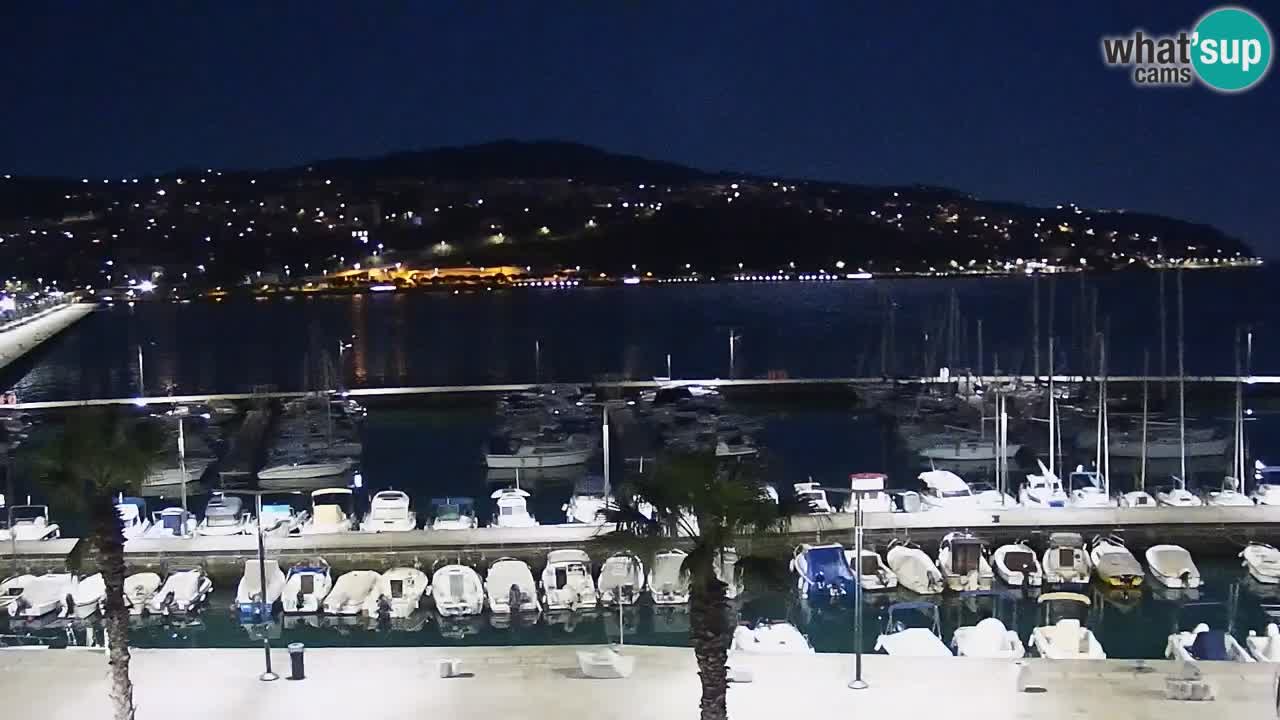 Camera en vivo Koper – puerto deportivo y paseo marítimo desde el Hotel Grand Koper