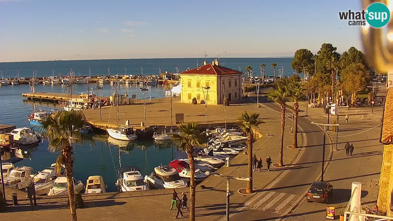 Webcam Capodistria – marina e lungo mare dall’Hotel Grand Koper