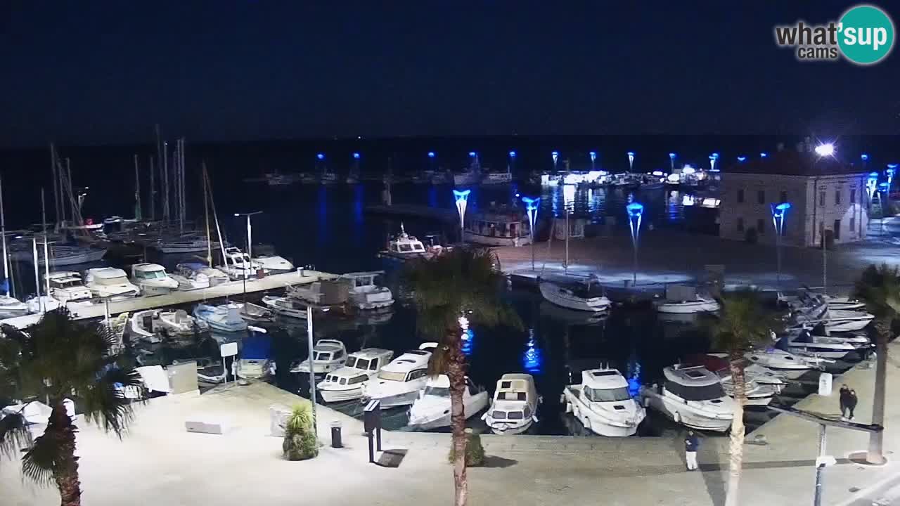 Camera en vivo Koper – puerto deportivo y paseo marítimo desde el Hotel Grand Koper