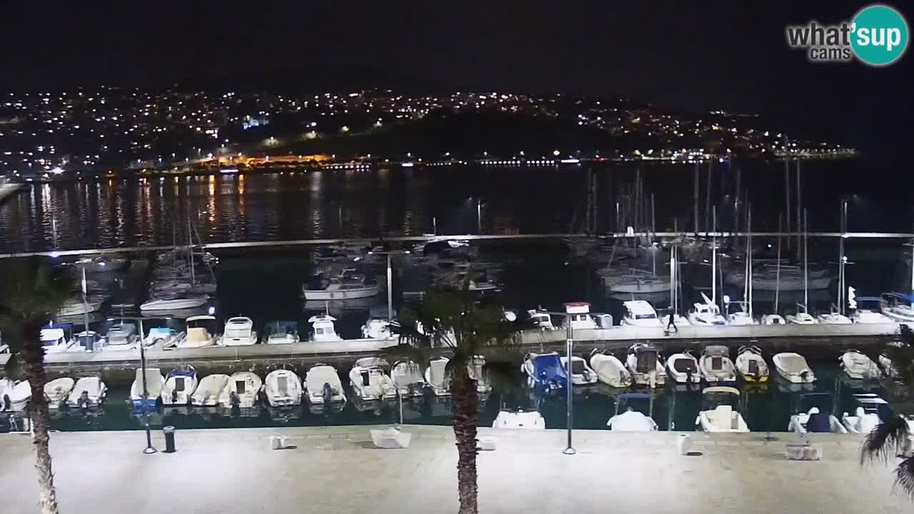 Webcam Koper – Panorama de la marina et de la promenade depuis le Grand Hotel Koper