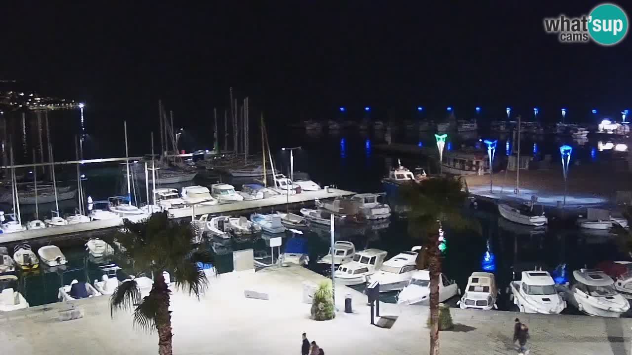 Webcam Koper – Panorama de la marina et de la promenade depuis le Grand Hotel Koper