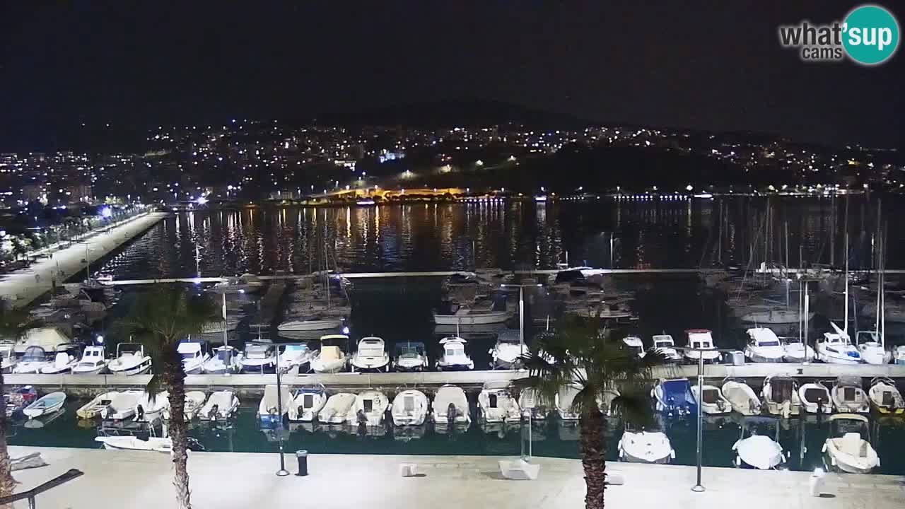 Webcam Koper – Panorama de la marina et de la promenade depuis le Grand Hotel Koper