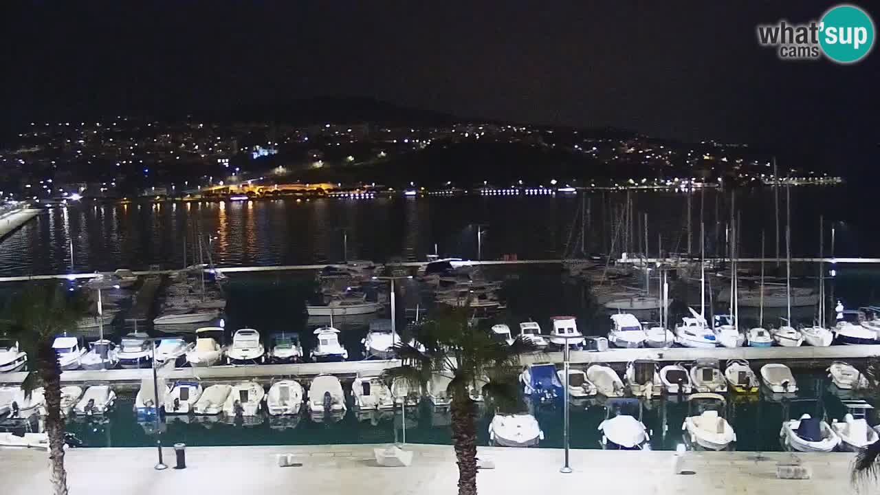 Camera en vivo Koper – puerto deportivo y paseo marítimo desde el Hotel Grand Koper