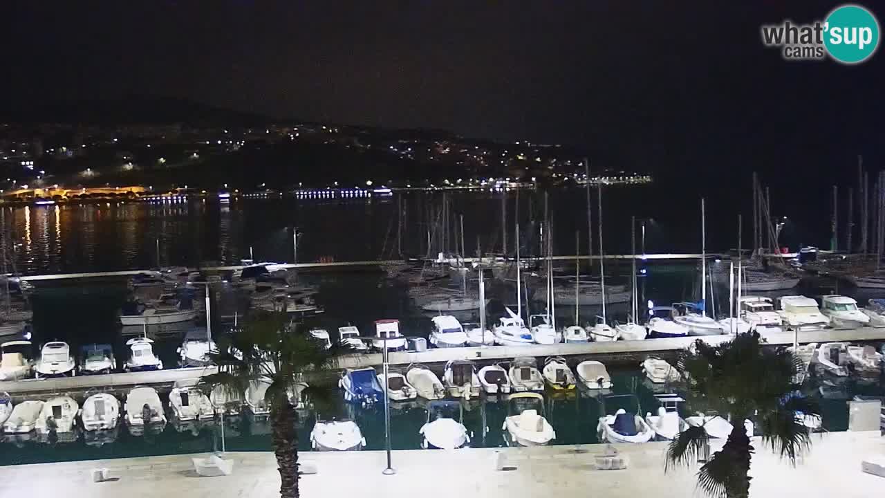 Camera en vivo Koper – puerto deportivo y paseo marítimo desde el Hotel Grand Koper