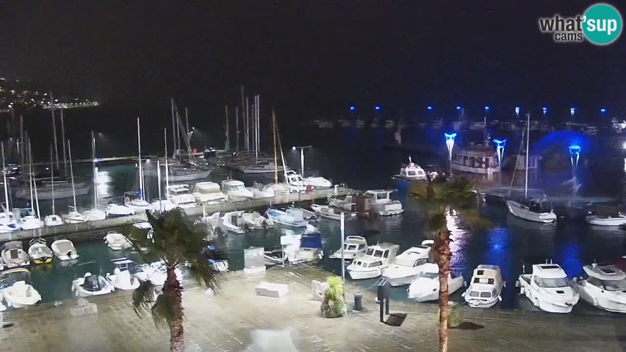 Webcam Capodistria – marina e lungo mare dall’Hotel Grand Koper