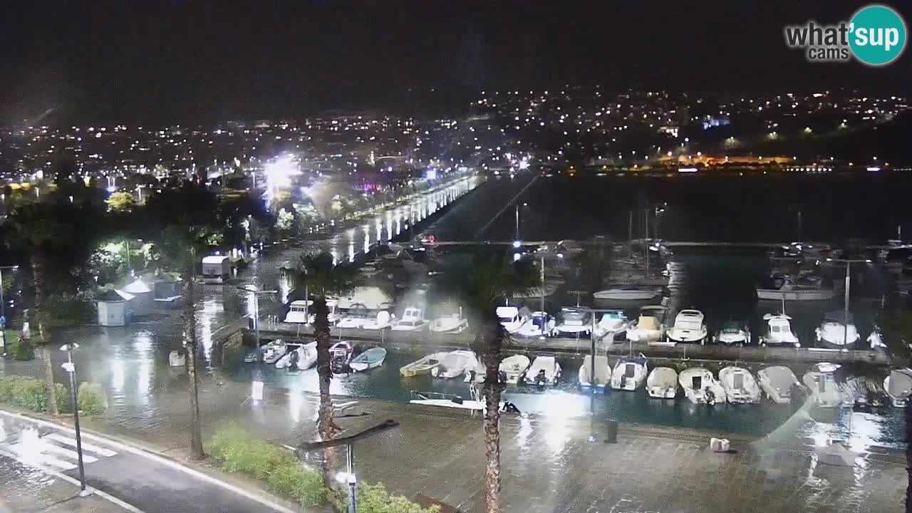 Webcam Capodistria – marina e lungo mare dall’Hotel Grand Koper