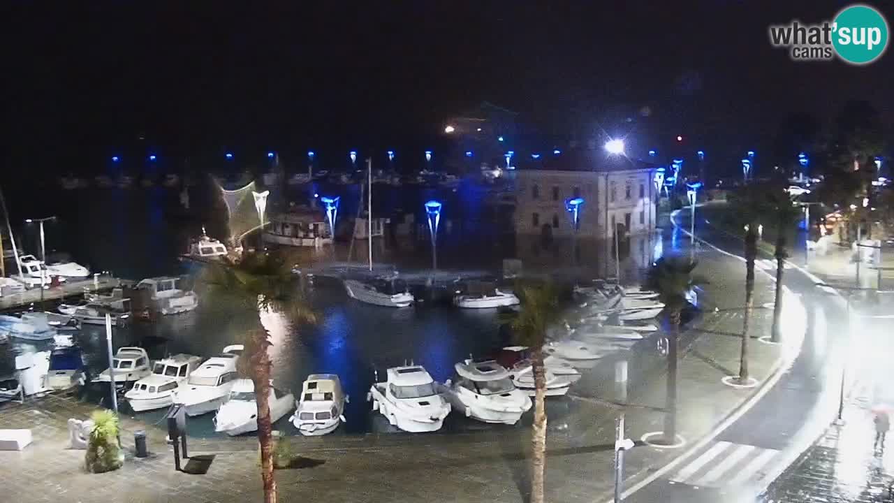 Camera en vivo Koper – puerto deportivo y paseo marítimo desde el Hotel Grand Koper