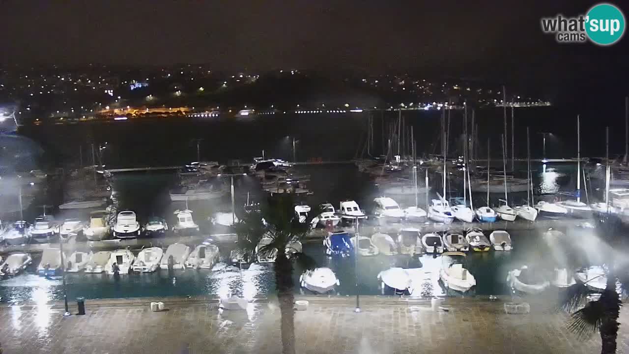 Webcam Capodistria – marina e lungo mare dall’Hotel Grand Koper