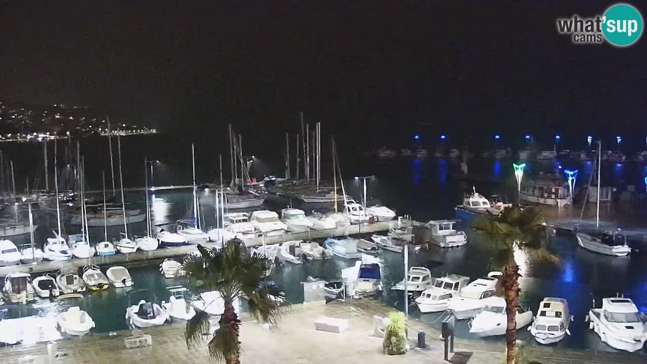 Camera en vivo Koper – puerto deportivo y paseo marítimo desde el Hotel Grand Koper