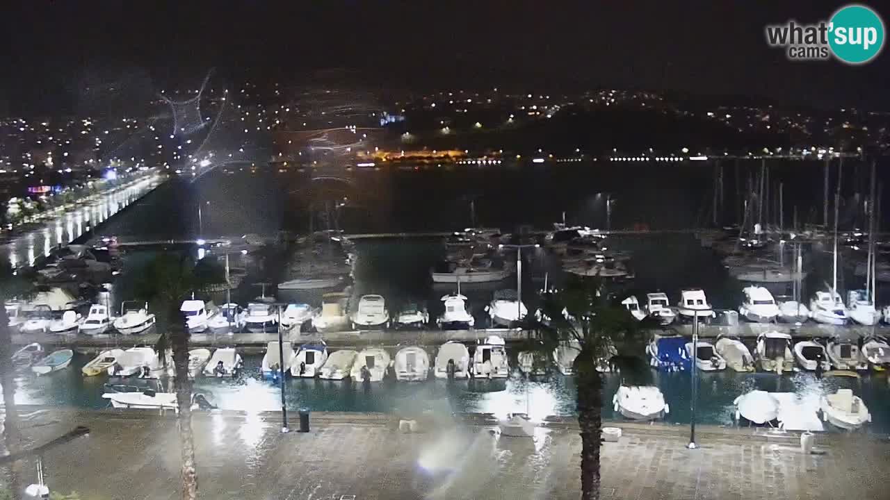 Webcam Capodistria – marina e lungo mare dall’Hotel Grand Koper