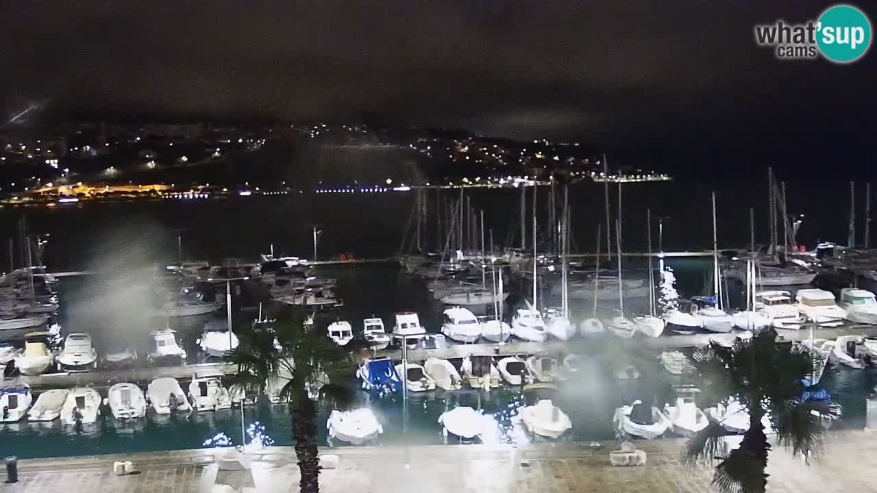 Webcam Capodistria – marina e lungo mare dall’Hotel Grand Koper