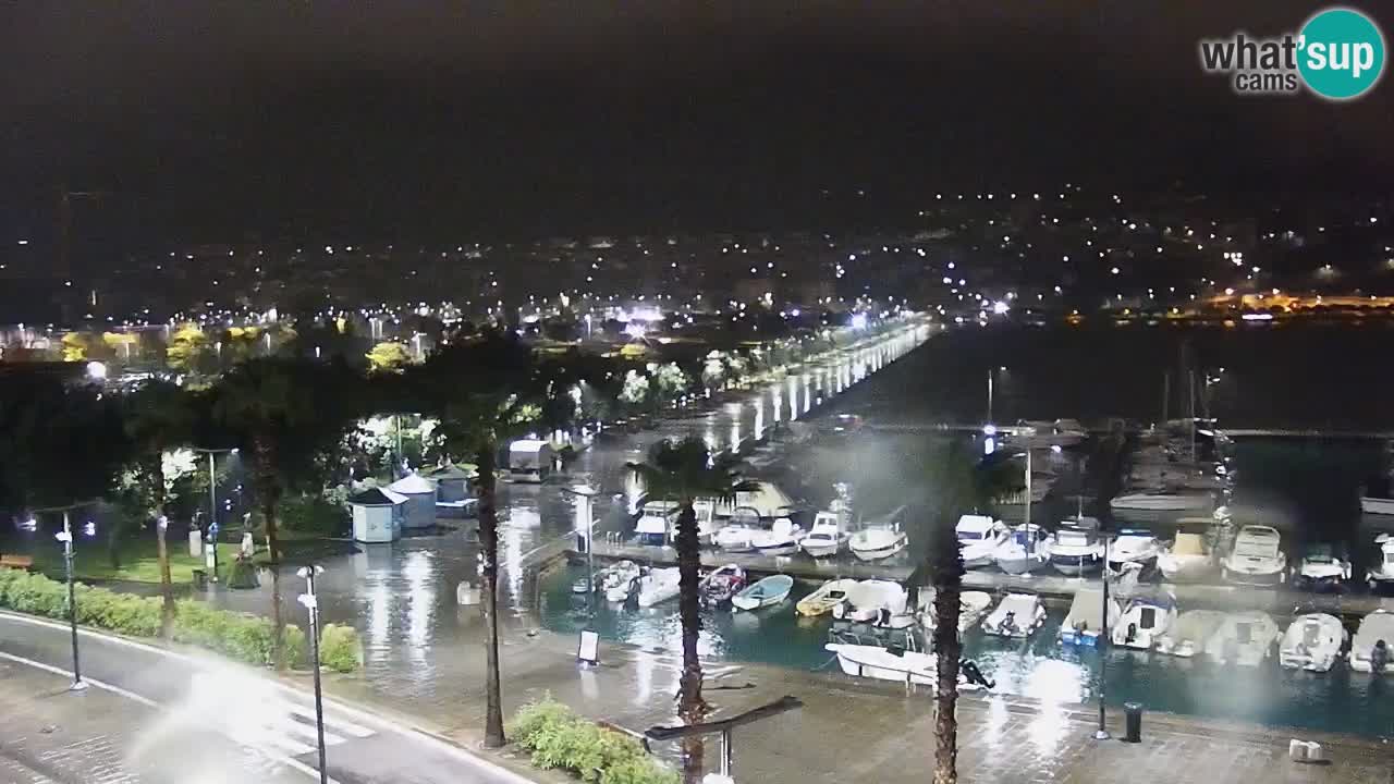 Camera en vivo Koper – puerto deportivo y paseo marítimo desde el Hotel Grand Koper