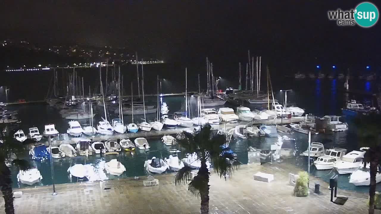 Webcam Capodistria – marina e lungo mare dall’Hotel Grand Koper