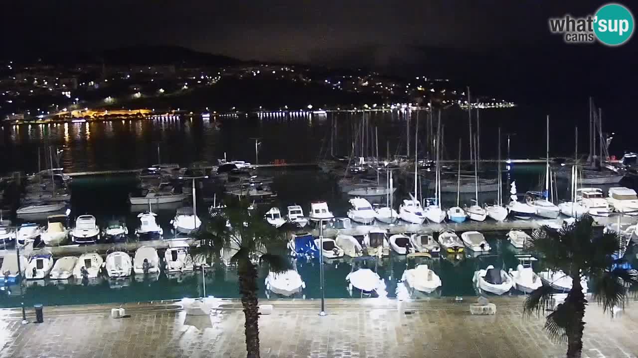 Camera en vivo Koper – puerto deportivo y paseo marítimo desde el Hotel Grand Koper