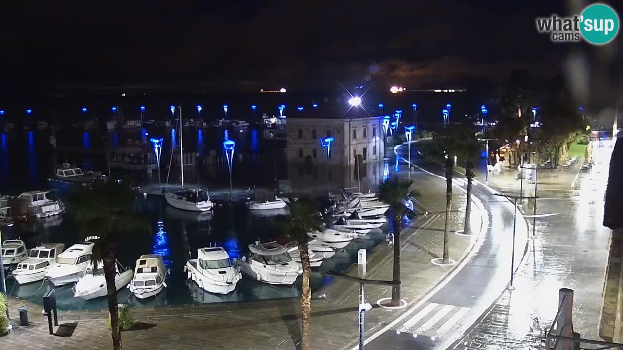 Camera en vivo Koper – puerto deportivo y paseo marítimo desde el Hotel Grand Koper