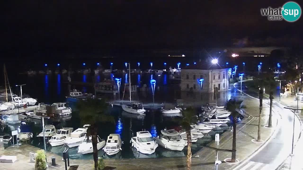 Camera en vivo Koper – puerto deportivo y paseo marítimo desde el Hotel Grand Koper