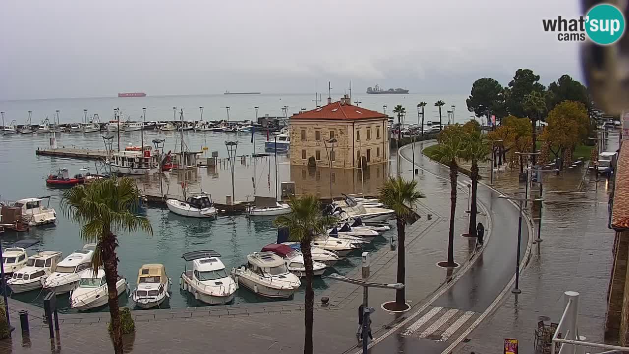 Spletna kamera Koper – Panorama na marino in promenado s Hotela Grand Koper