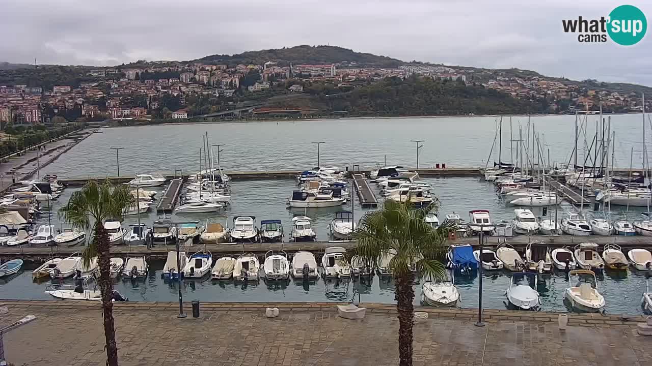 Spletna kamera Luka Koper v živo – Potniški terminal in tovorno pristanišče – Slovenija