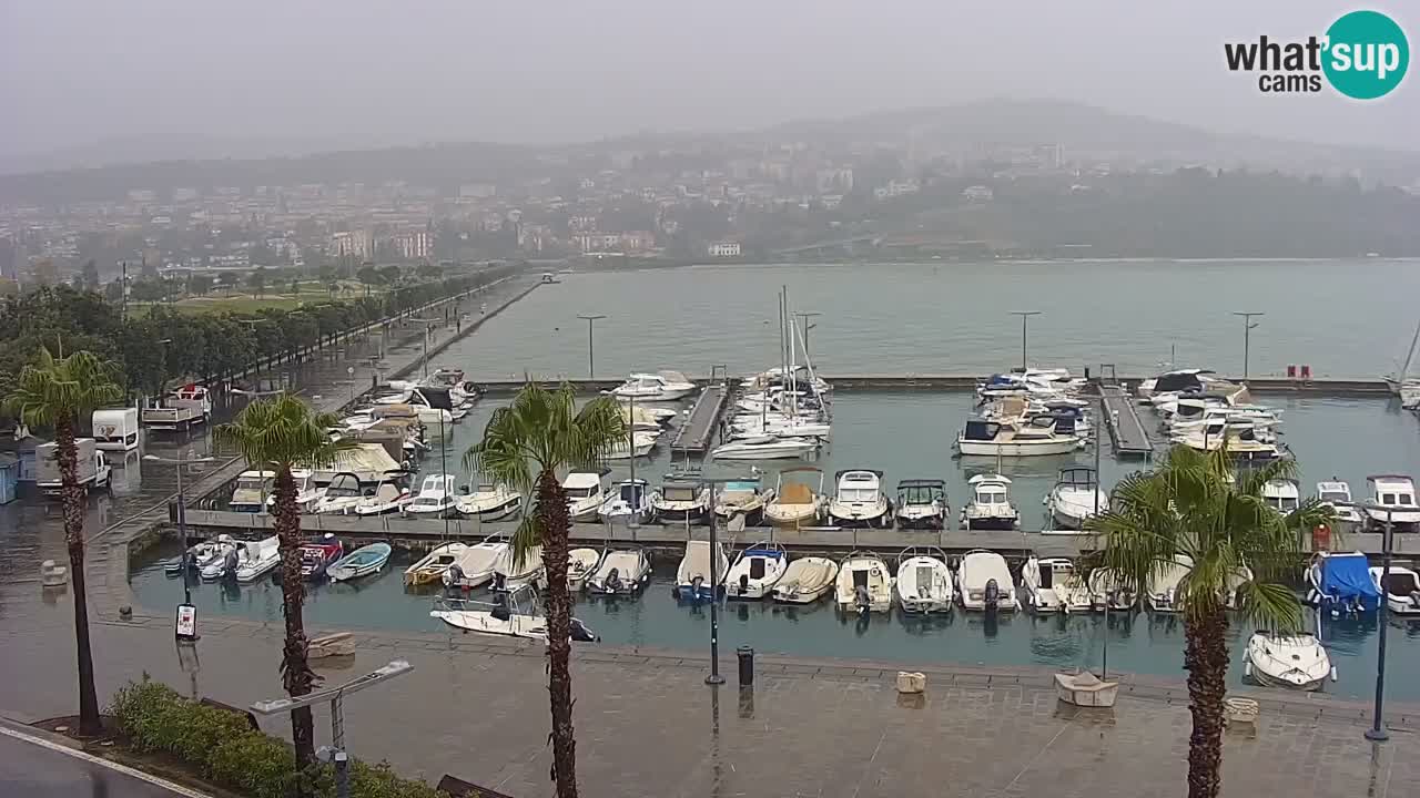 Camera en vivo Koper – puerto deportivo y paseo marítimo desde el Hotel Grand Koper