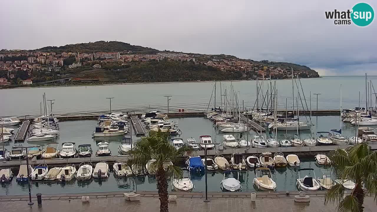 Spletna kamera Luka Koper v živo – Potniški terminal in tovorno pristanišče – Slovenija