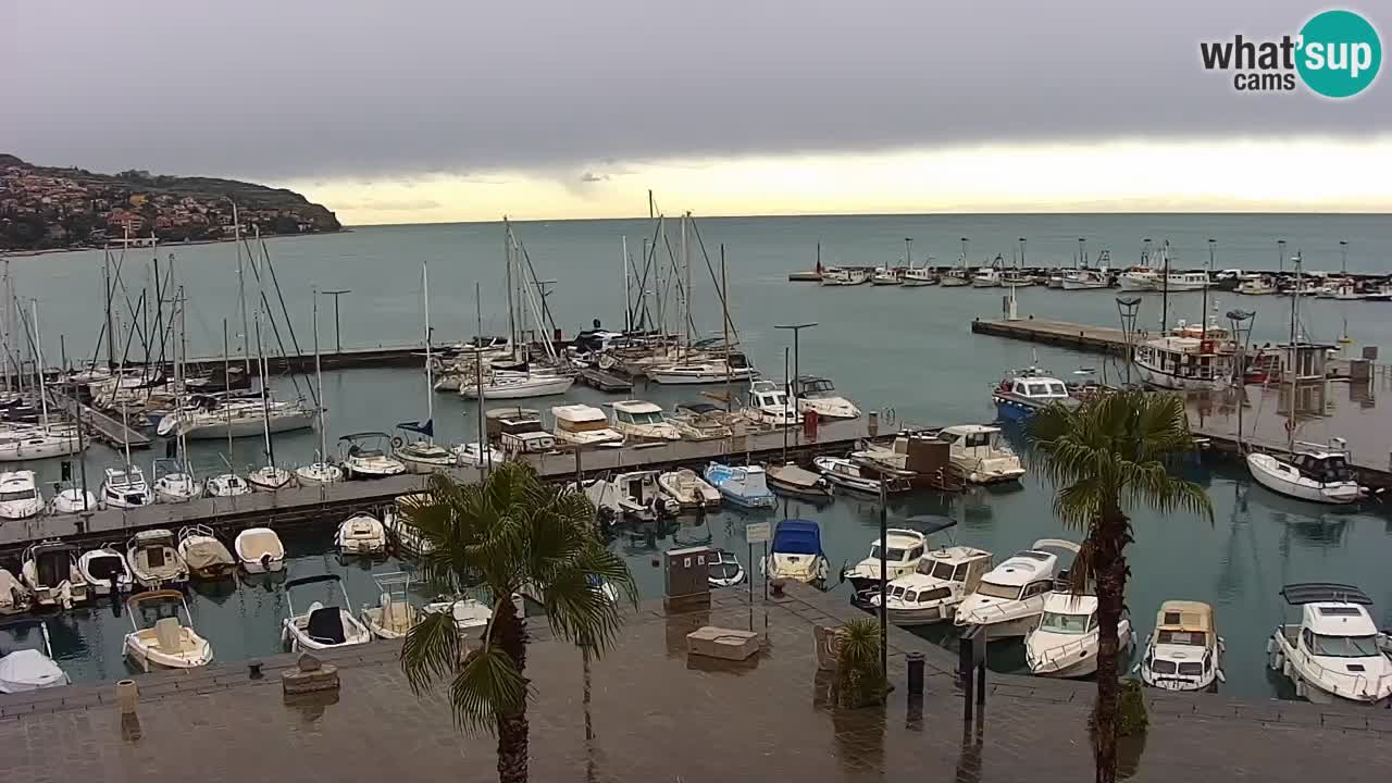 Spletna kamera Koper – Panorama na marino in promenado s Hotela Grand Koper