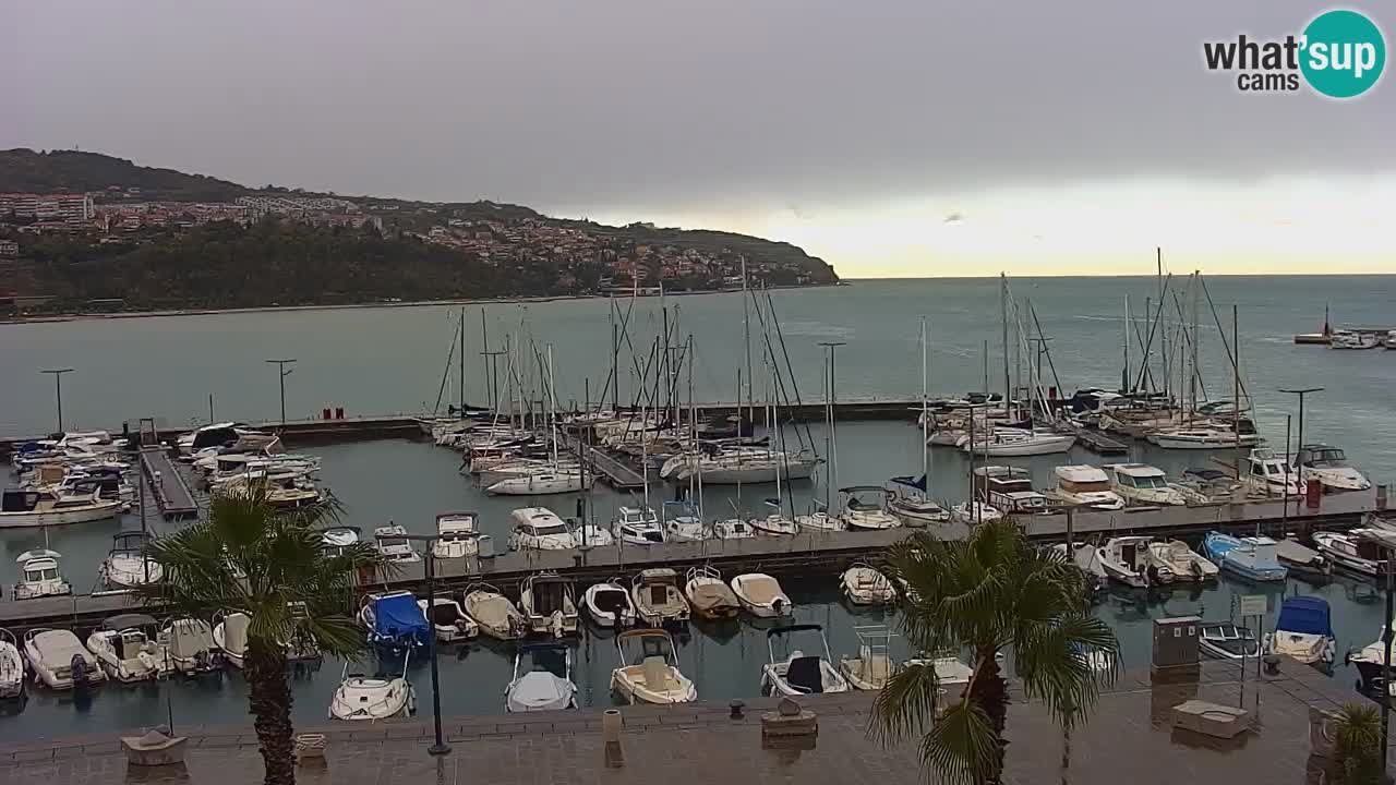 Webcam Capodistria – marina e lungo mare dall’Hotel Grand Koper