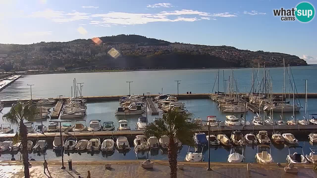 Webcam Capodistria – marina e lungo mare dall’Hotel Grand Koper