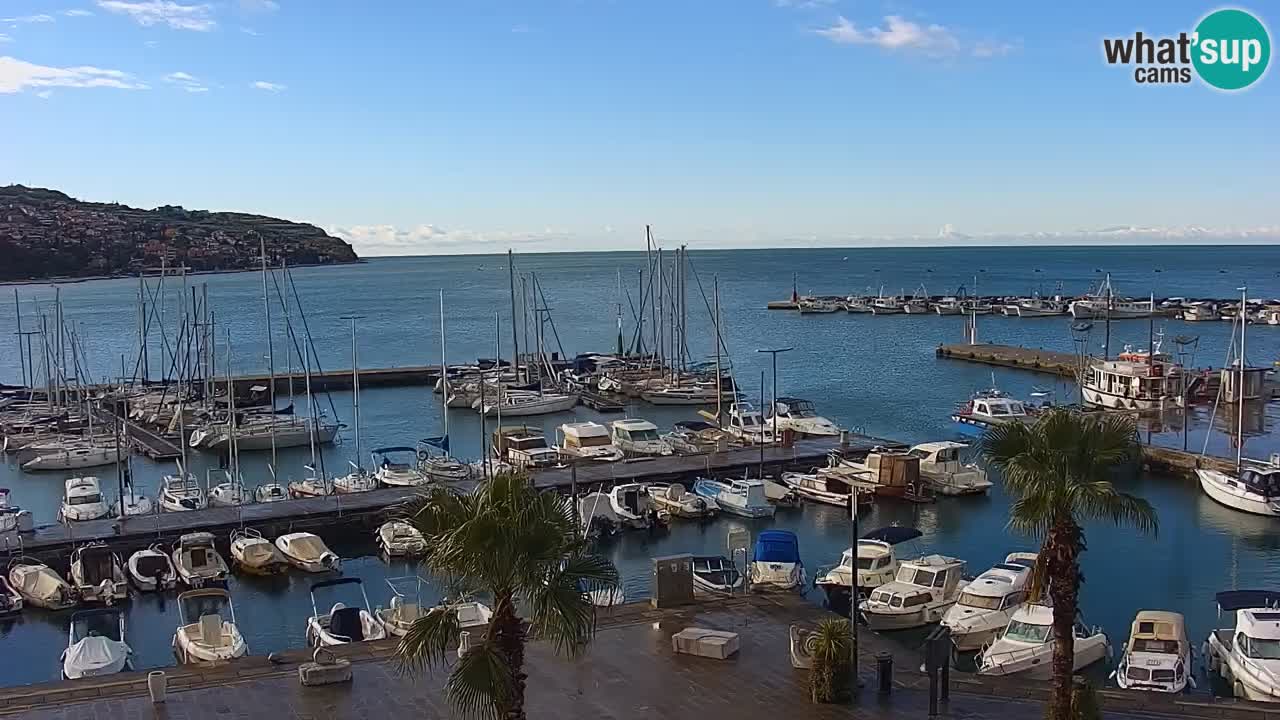 Webcam Capodistria – marina e lungo mare dall’Hotel Grand Koper