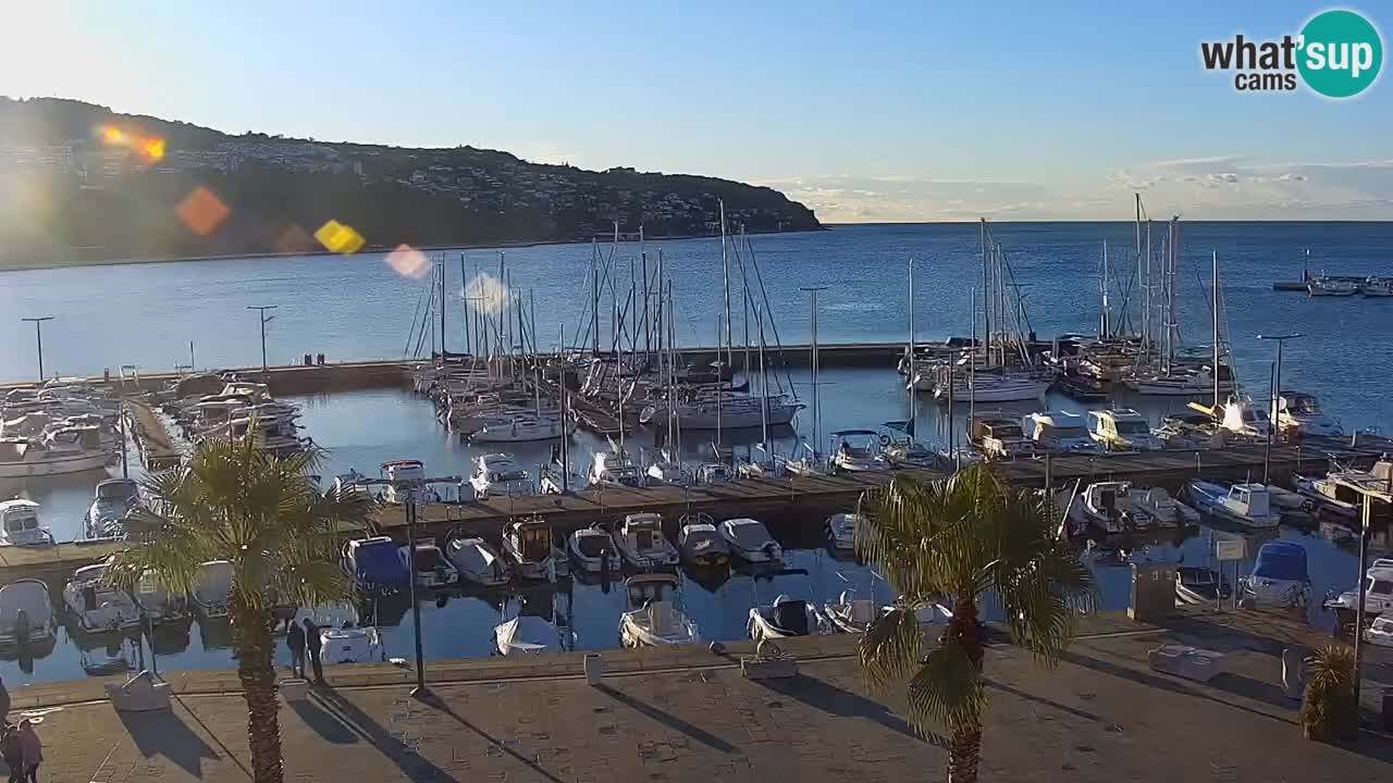 Spletna kamera Koper – Panorama na marino in promenado s Hotela Grand Koper