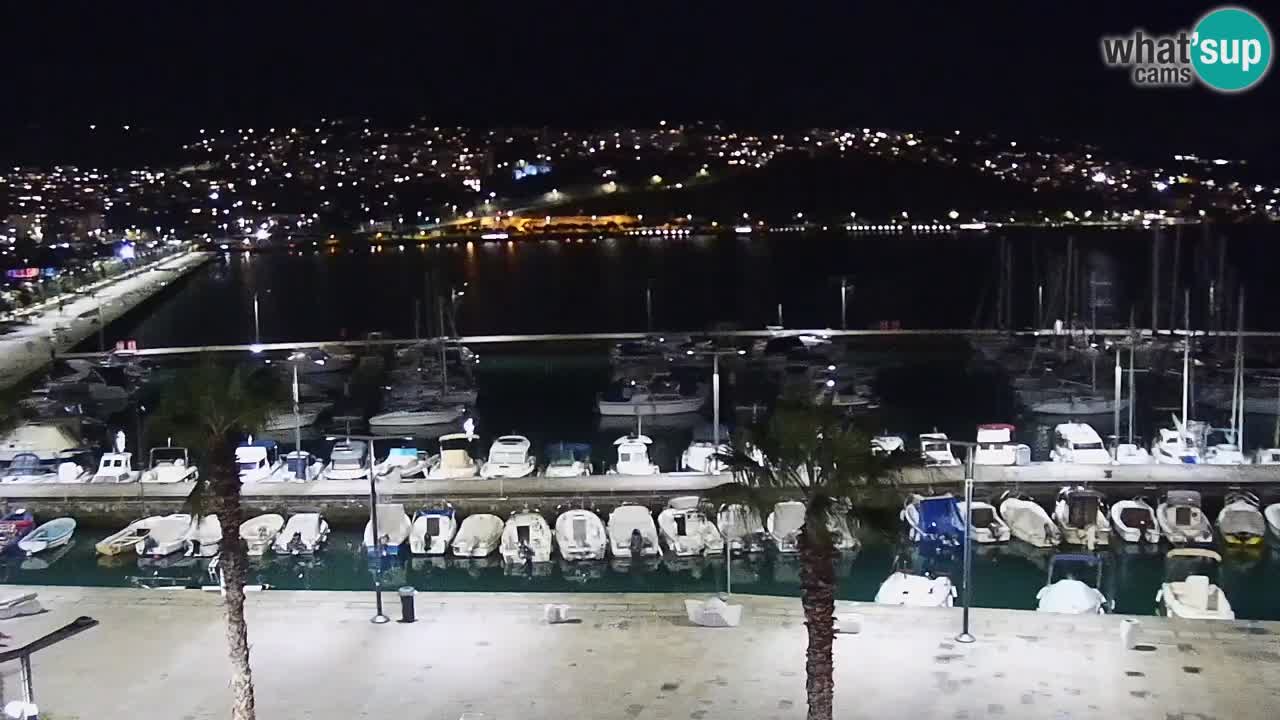 Camera en vivo Koper – puerto deportivo y paseo marítimo desde el Hotel Grand Koper